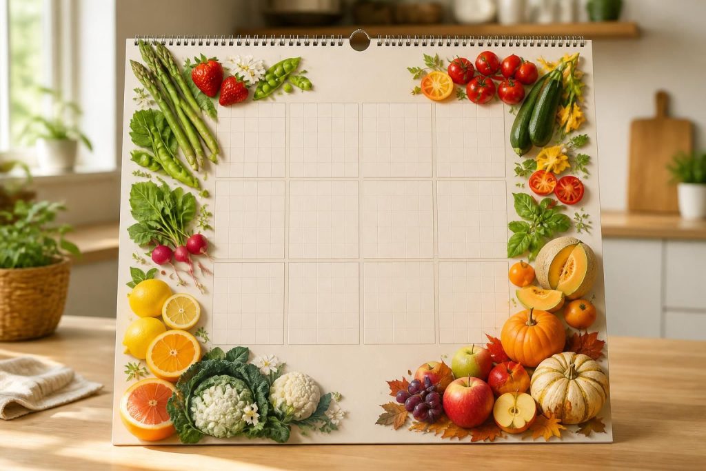 découvrez notre calendrier pour manger de saison et profiter des fruits et légumes frais, locaux et savoureux toute l'année.