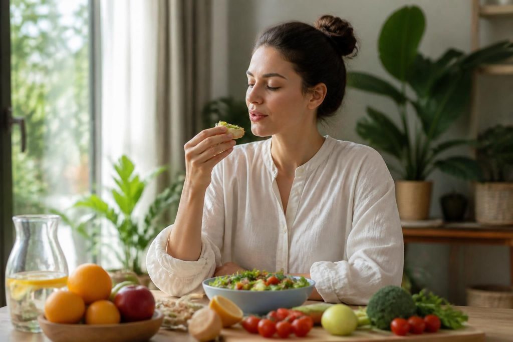 découvrez comment pratiquer la pleine conscience en mangeant pour améliorer votre bien-être, savourer chaque bouchée et adopter une alimentation équilibrée.
