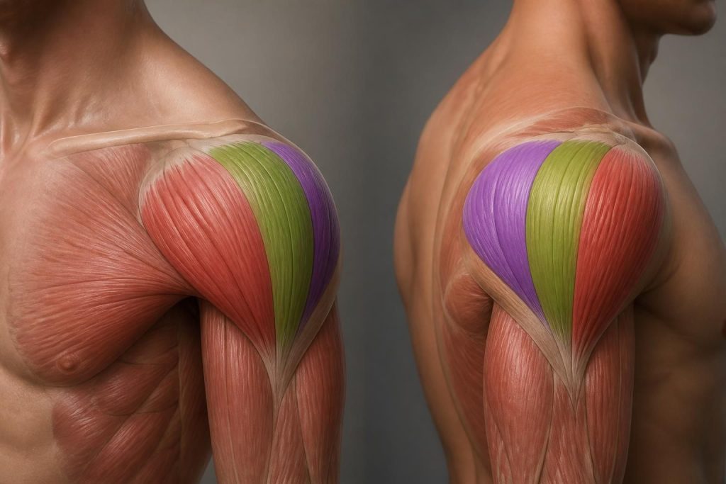 découvrez les différentes parties du muscle deltoïde de l'épaule, leur anatomie et leur rôle essentiel dans le mouvement et la stabilité de votre épaule.