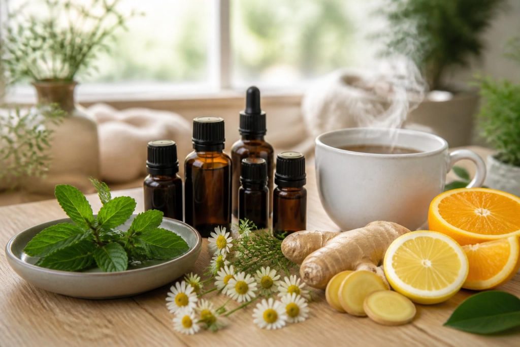 découvrez quelles huiles essentielles choisir pour soulager les maux de ventre en fonction de leurs causes et profitez d'un apaisement naturel.