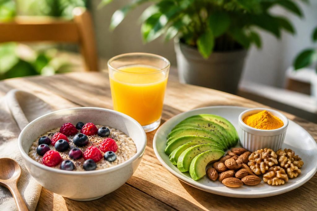 découvrez nos conseils naturopathiques pour un petit déjeuner anti-inflammatoire, alliant alimentation saine et bien-être au quotidien.